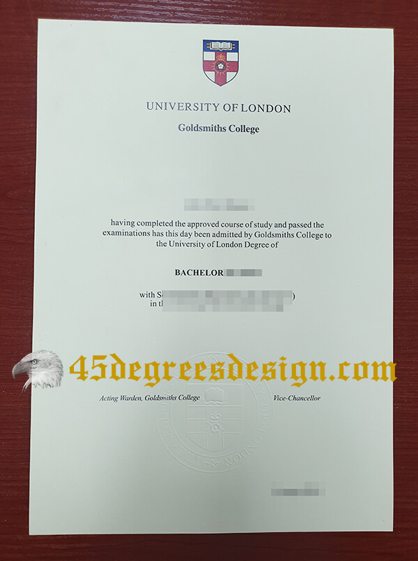 Goldsmiths college degree