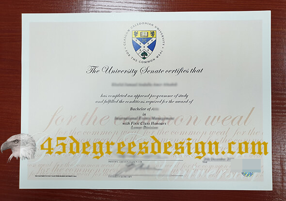 Glasgow Caledonian University diploma