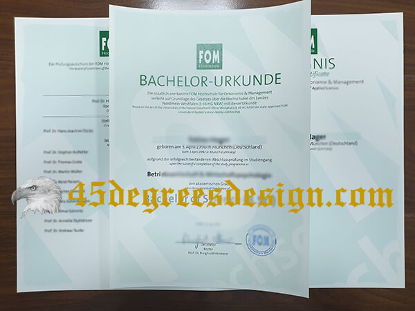  Fake FOM Hochschule Diploma And Transcript