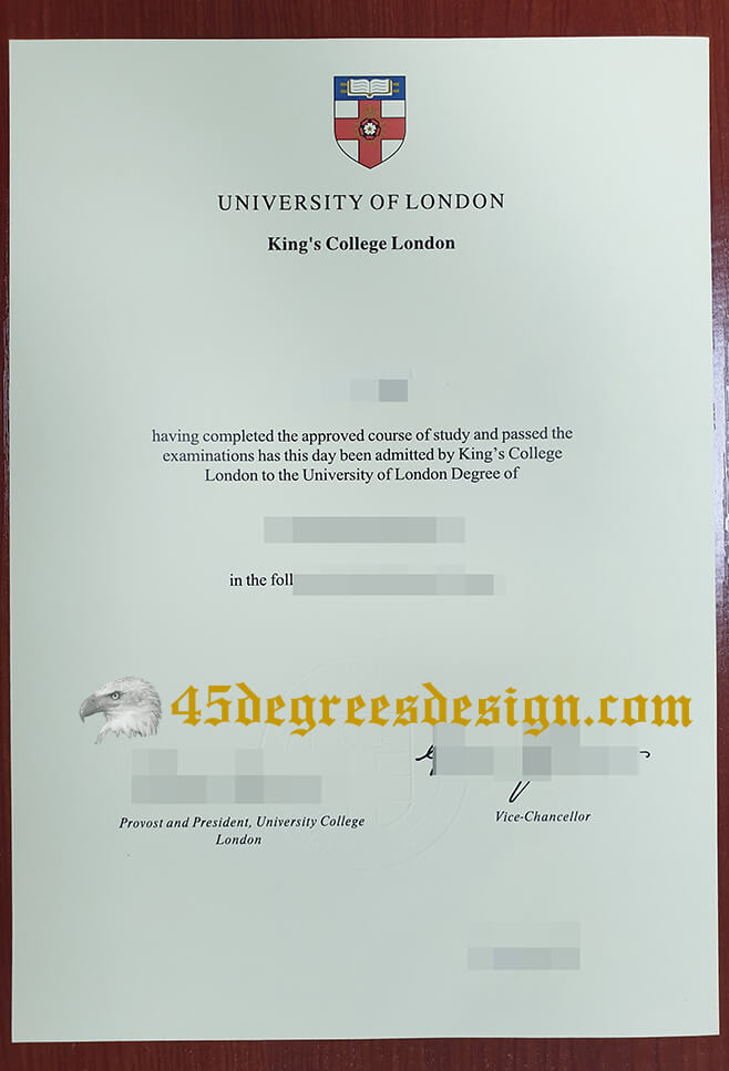 King's College London diploma