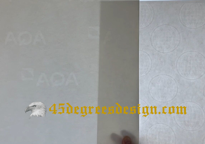 watermark paper of degree