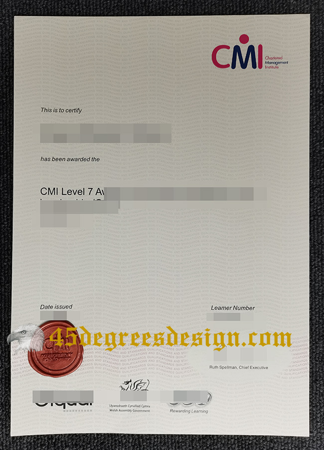 Chartered Management Institute fake certificate