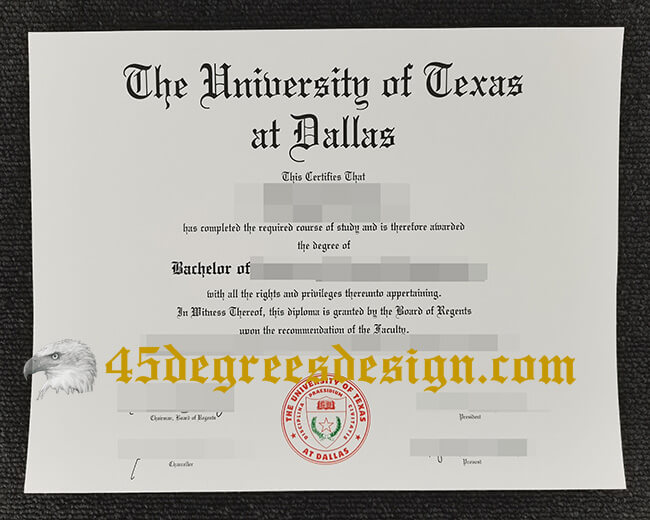  UT Dallas diploma