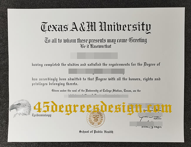 Texas A&M University diploma