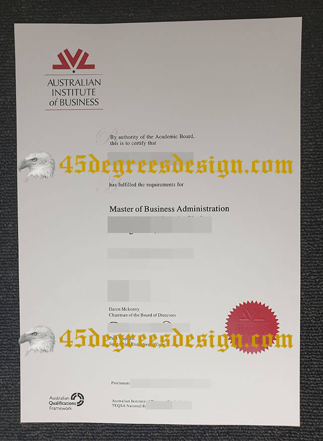 Australian Institute of Business diploma