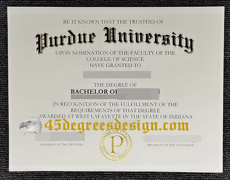 Purdue University diploma