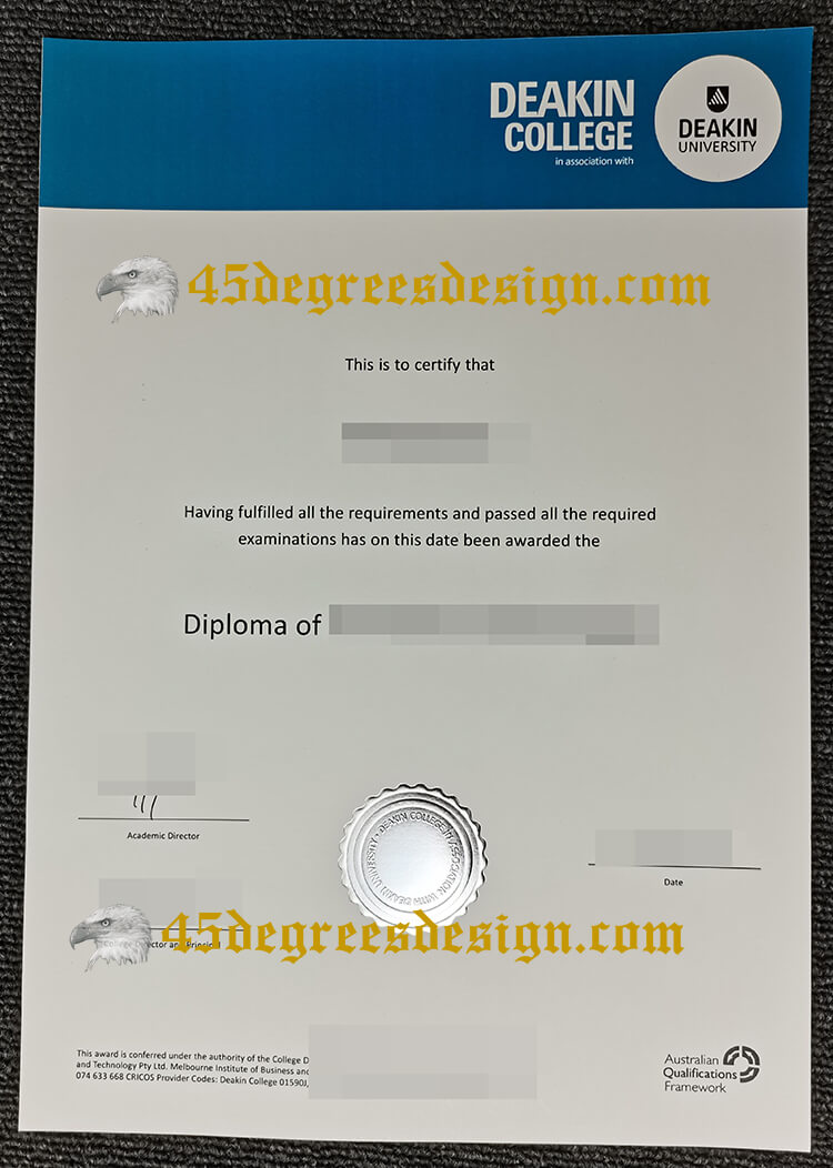 Deakin college diploma