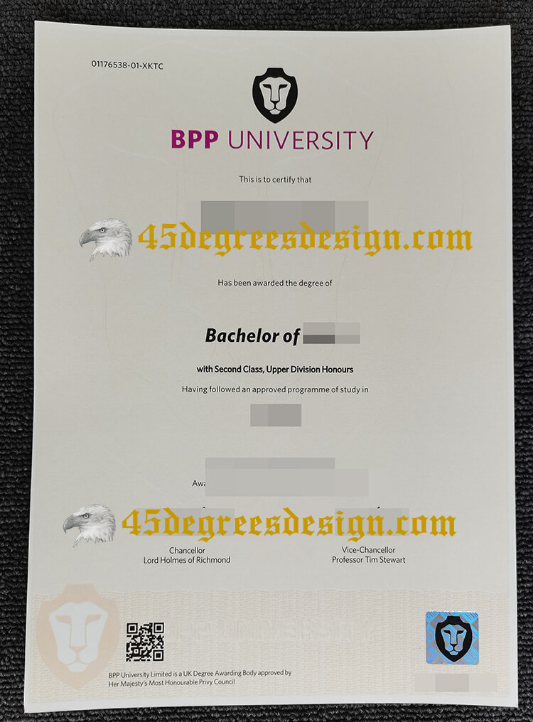 fake BPP university diploma