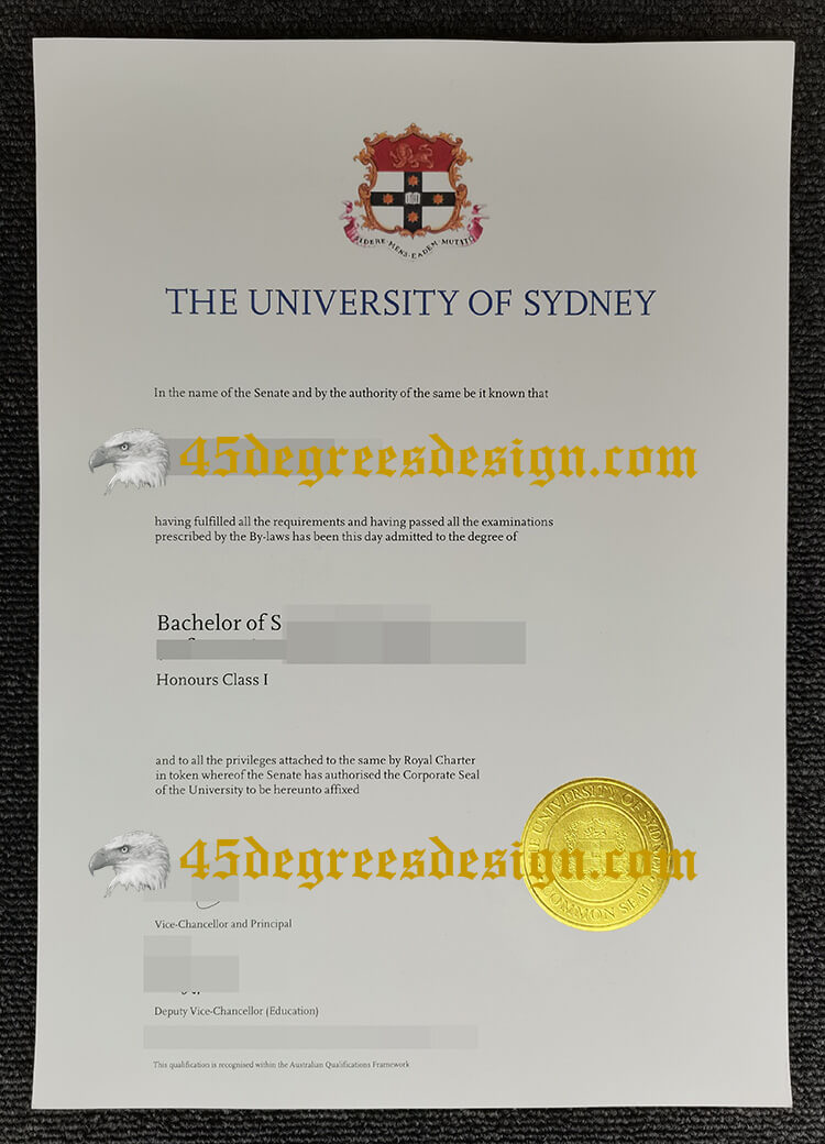 how to make fake University of Sydney degree certificate?