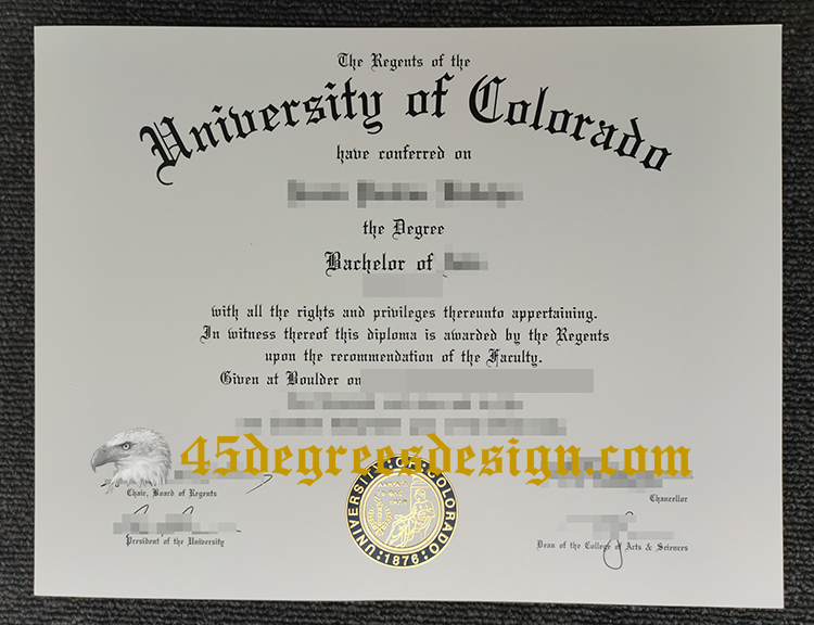 University of Colorado diploma