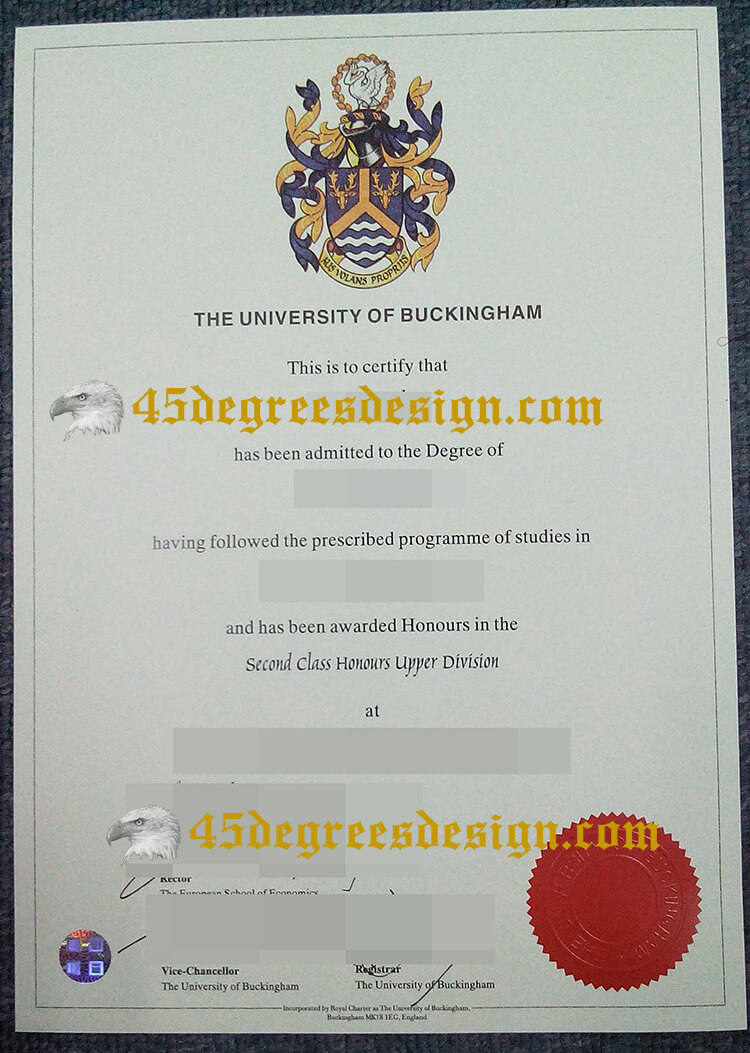 University Of Buckingham degree 