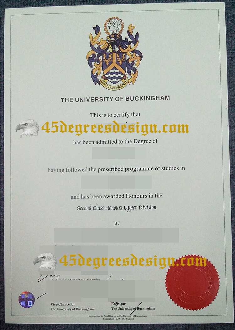 University Of Buckingham degree