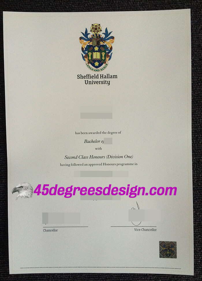 Sheffield Hallam University degree 