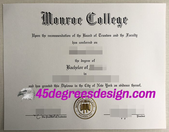 Monroe College degree