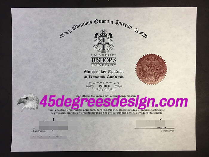 Bishop's University diploma