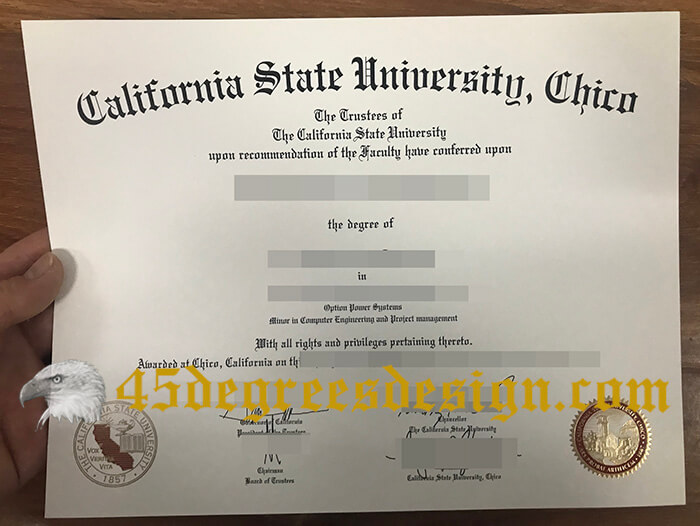  CSU Chico diploma 