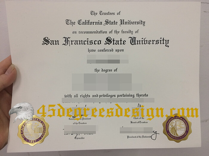 SFSU degree