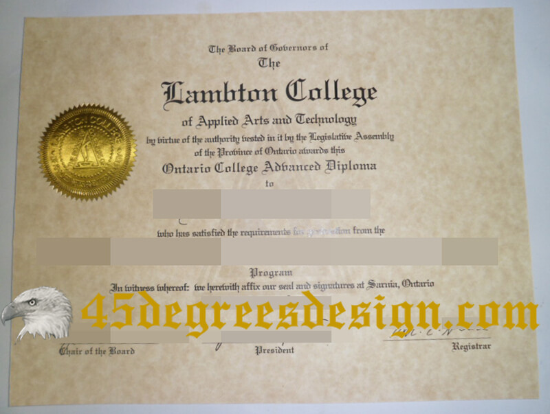 Lambton College diploma