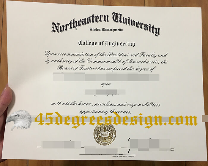 Northeastern University diploma