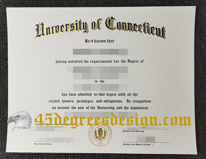 University of Connecticut (UConn) diploma