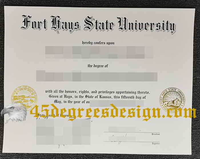 Fort Hays State University diploma
