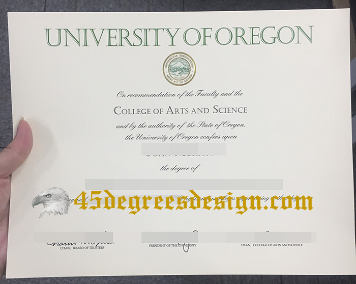 University of Oregon diploma