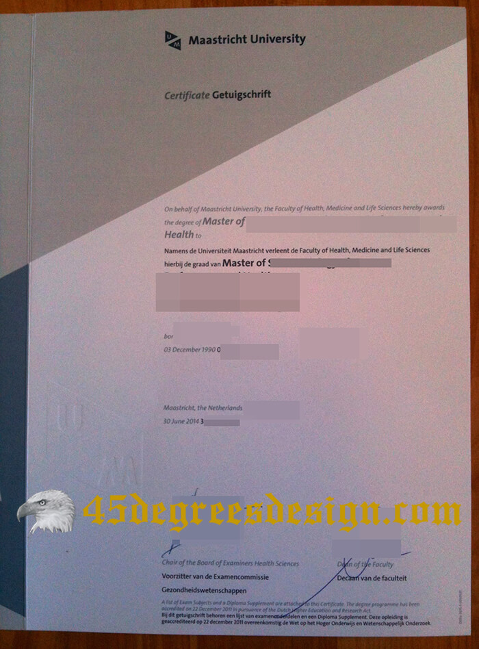 Maastricht University diploma