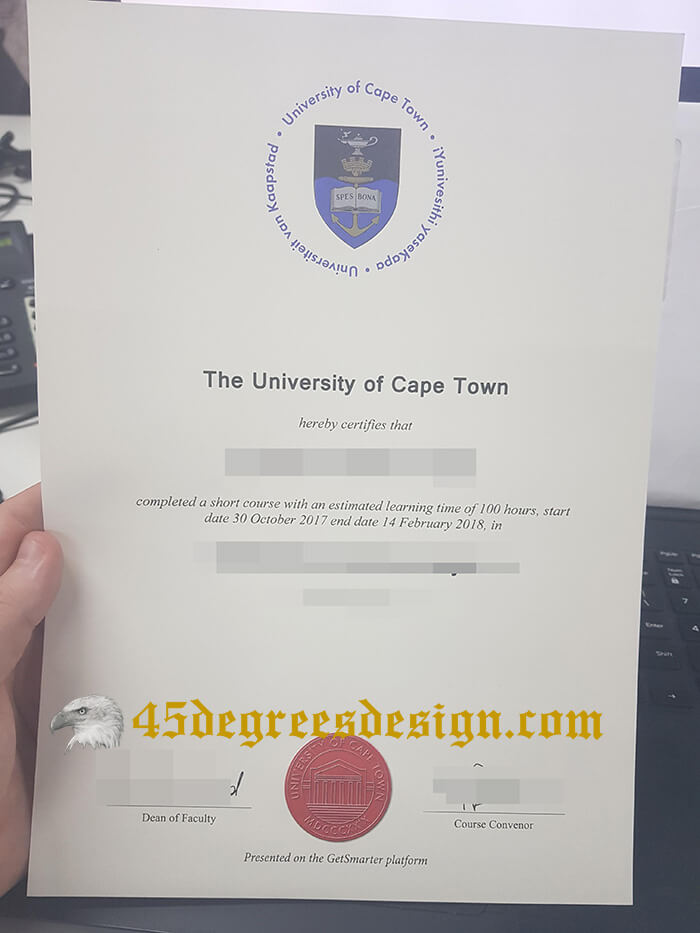 University of Cape Town diploma