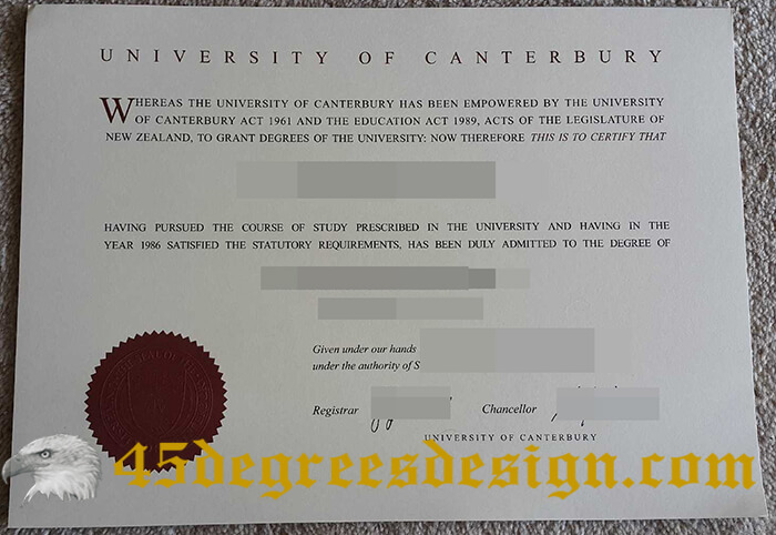 University of Canterbury diploma