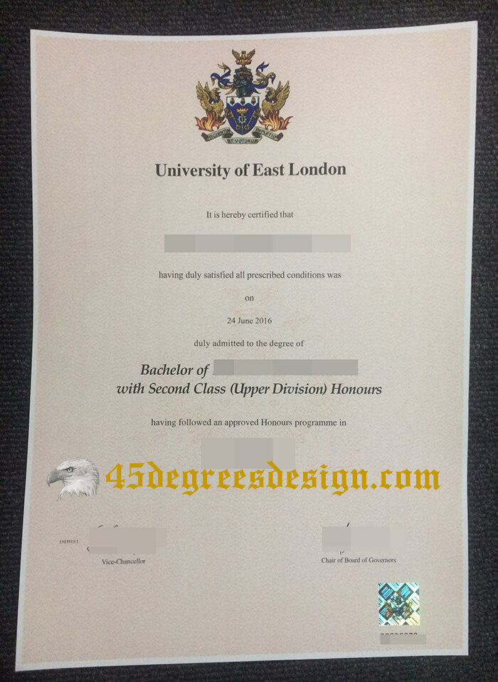 University of East London degree