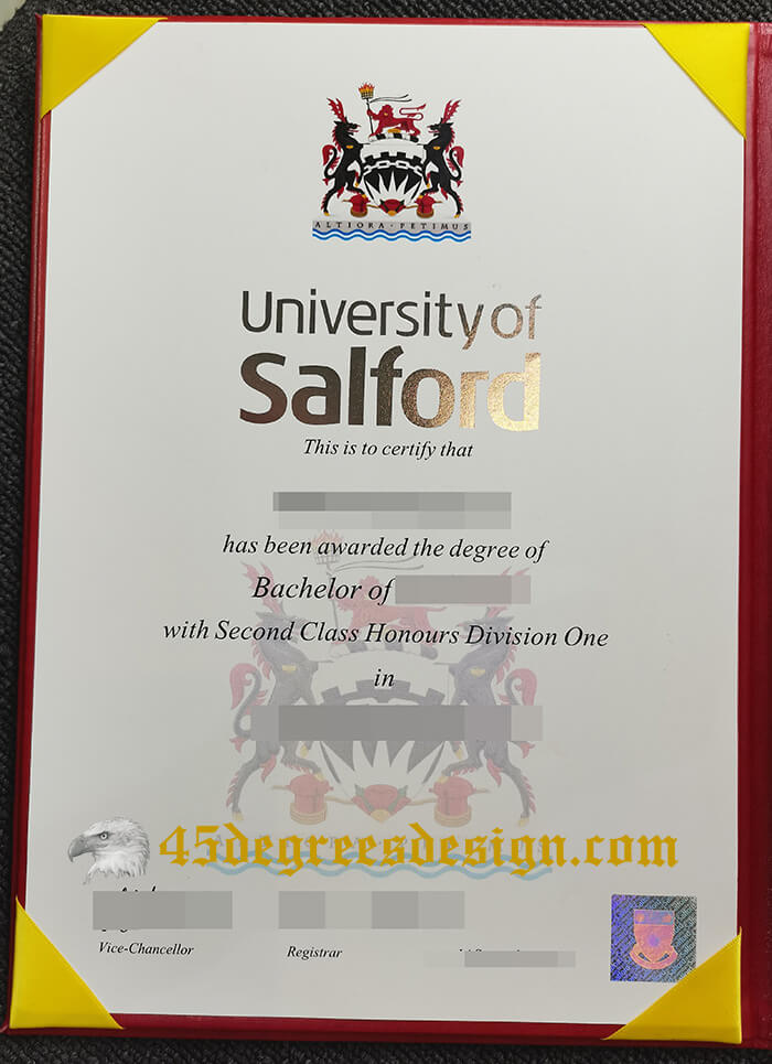 University of Salford bachelor degree