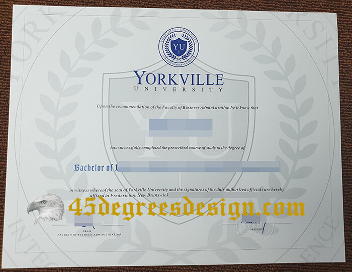 Yorkville University diploma