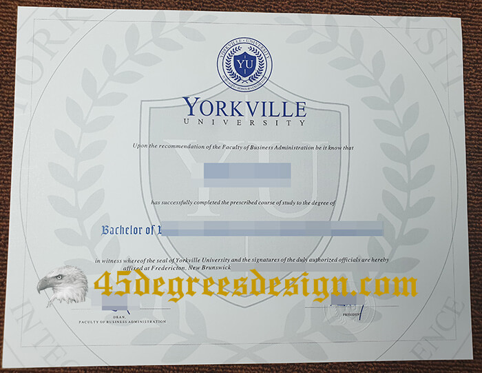 Yorkville University diploma