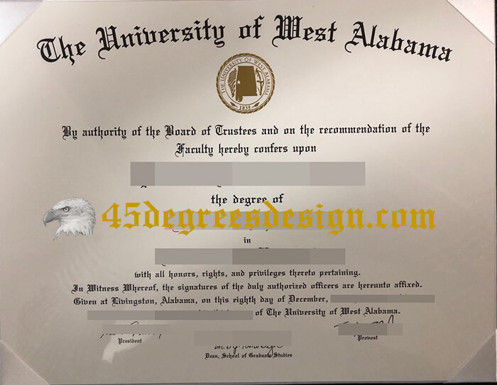 University of West Alabama diploma