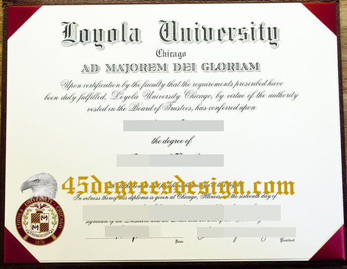 Loyola University Chicago diploma