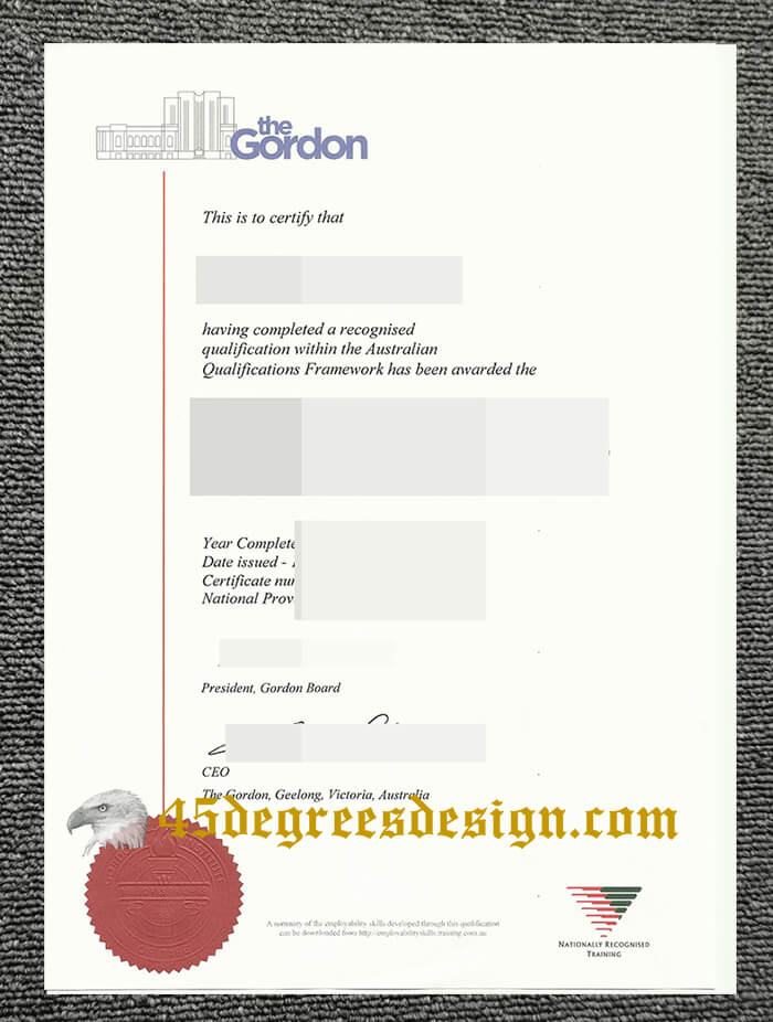 Gordon Institute of TAFE diploma