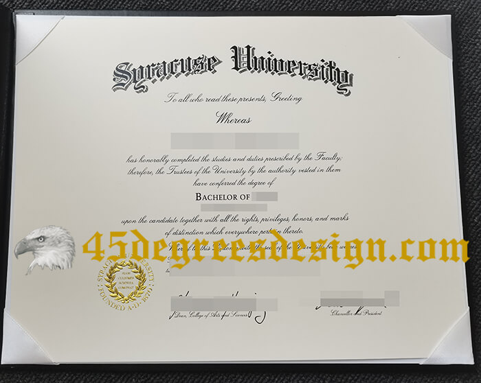 Syracuse University diploma 