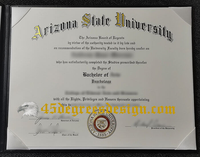 Arizona State University diploma