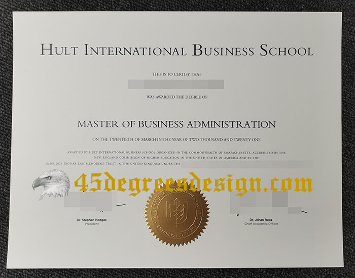 Hult Business School diploma 