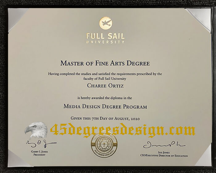 Full Sail University diploma 