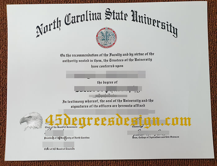 North Carolina State University diploma