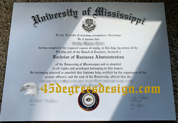University of Mississippi diploma