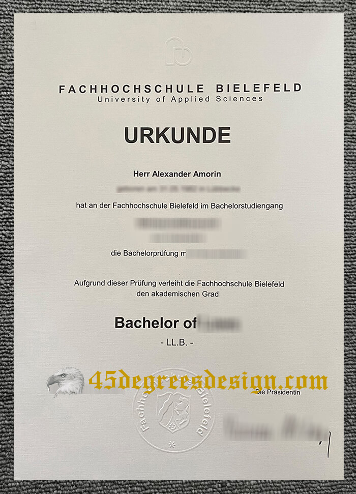 Order a fake Fachhochschule Bielefeld urkunde