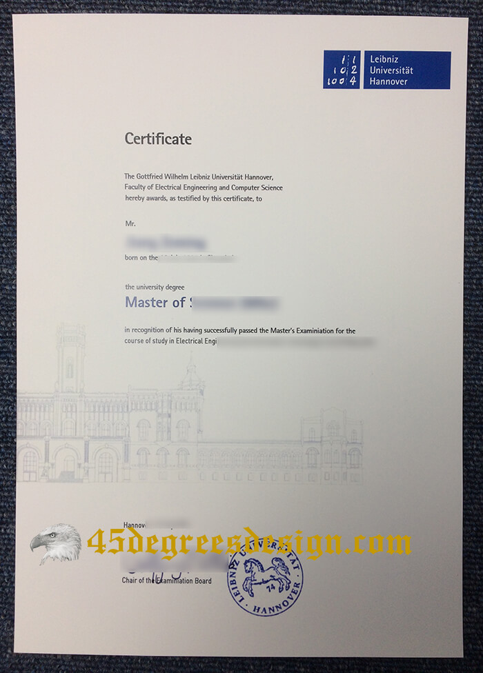 Leibniz University Hannover diploma 