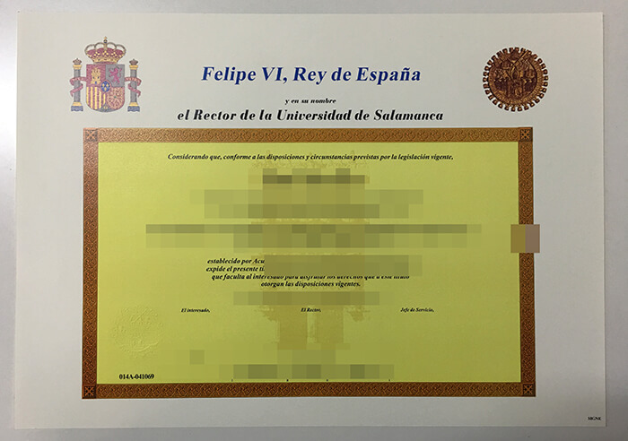 University of Salamanca diploma 