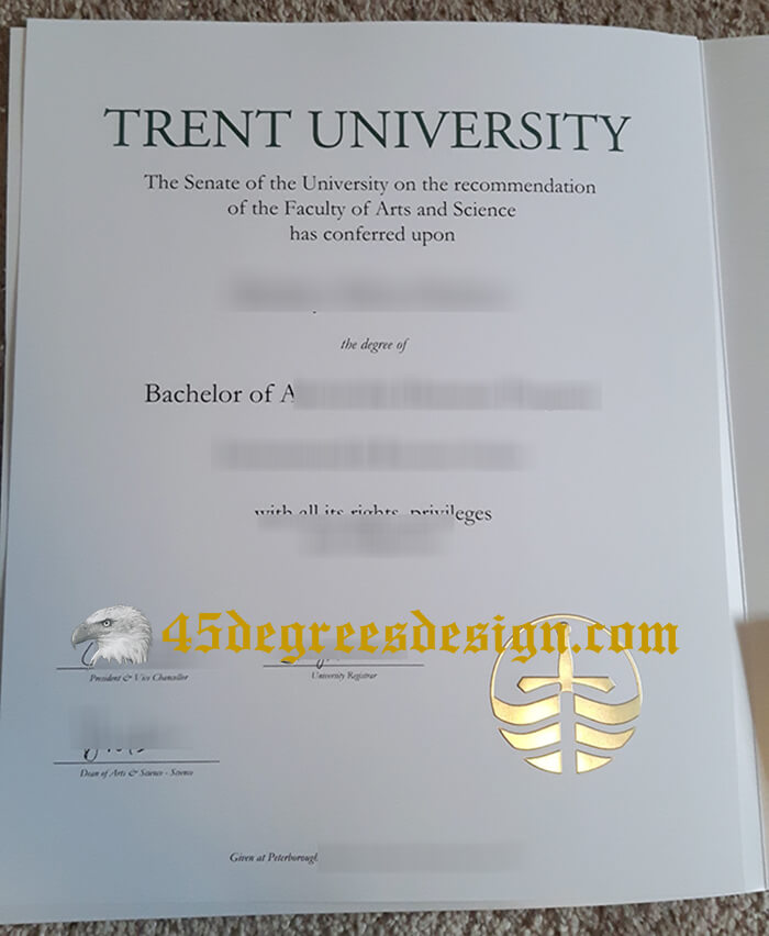 Trent University diploma