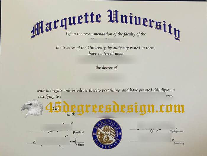 Marquette University diploma 