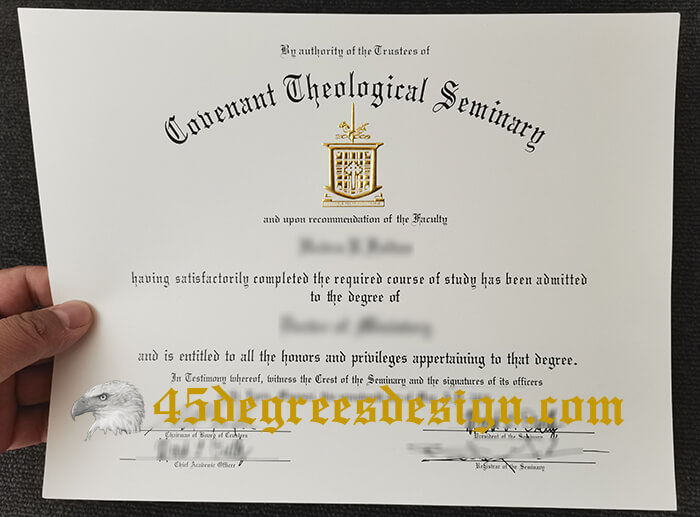 Covenant Theological Seminary diploma