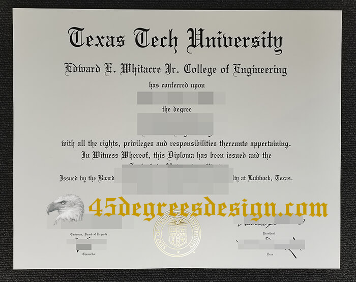 Texas Tech University Diploma