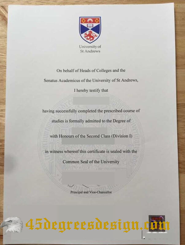 University of St Andrews degree